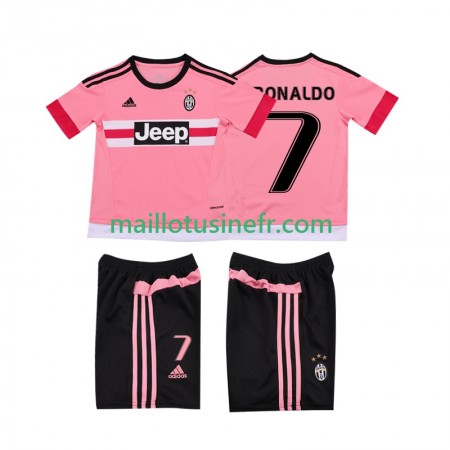 Maillot de Foot Juventus Cristiano RONALDO 7 2015 2016 Extérieur Retro - Enfant